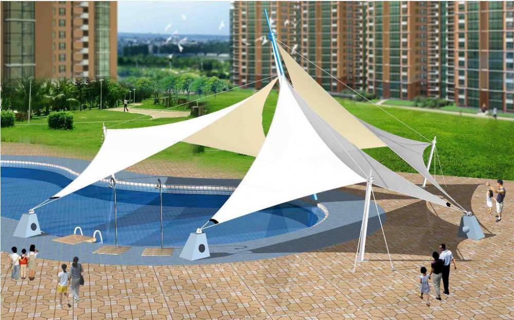 哈密景观张拉膜、景观拉膜亭、景观拉膜棚、公园景观亭