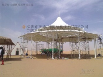 休闲拉膜亭,户外休闲拉膜亭设计施工,兰州有专业的休闲拉膜亭公司吗?