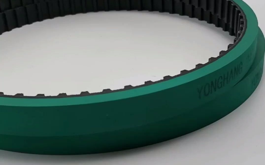 防滑橡胶270L绿胶同步带 立式包装机拉膜同步带定制厂家